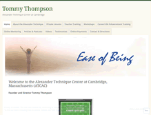 Tablet Screenshot of easeofbeing.com